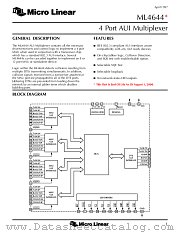 ML4644 datasheet pdf Micro Linear