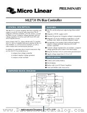 ML2731 datasheet pdf Micro Linear