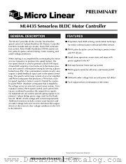 ML4435 datasheet pdf Micro Linear