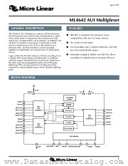 ML4642 datasheet pdf Micro Linear