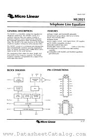 ML2021 datasheet pdf Micro Linear