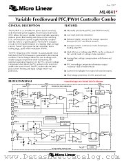 ML4841 datasheet pdf Micro Linear