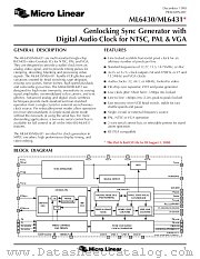 ML6430 datasheet pdf Micro Linear