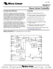 ML4812 datasheet pdf Micro Linear