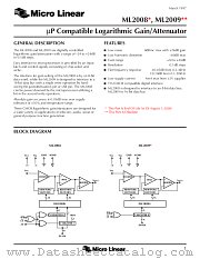 ML2009 datasheet pdf Micro Linear