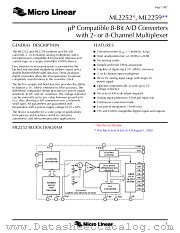 ML2259 datasheet pdf Micro Linear