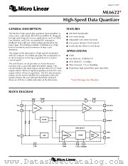 ML6622 datasheet pdf Micro Linear