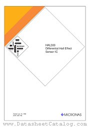 HAL300 datasheet pdf Micronas