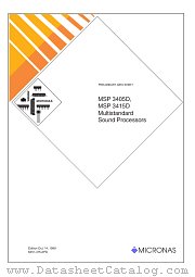 MSP3415D datasheet pdf Micronas