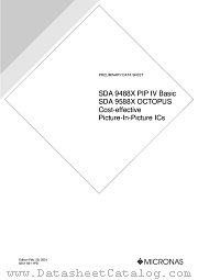SDA9488X datasheet pdf Micronas