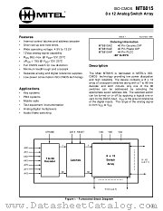MT8815 datasheet pdf Mitel Semiconductor
