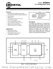 MT8804A datasheet pdf Mitel Semiconductor