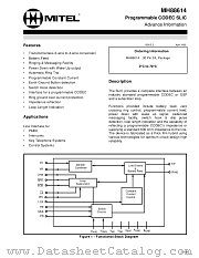 MH88614 datasheet pdf Mitel Semiconductor