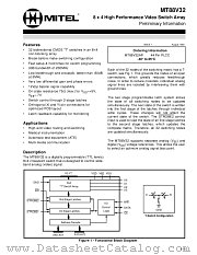 MT88V32 datasheet pdf Mitel Semiconductor