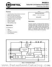 MH88612 datasheet pdf Mitel Semiconductor