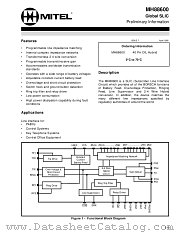 MH88600 datasheet pdf Mitel Semiconductor