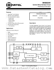 MH88634K datasheet pdf Mitel Semiconductor