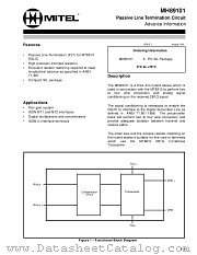 MH89101 datasheet pdf Mitel Semiconductor
