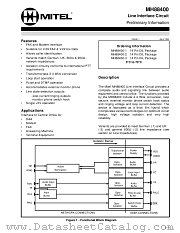 MH88400 datasheet pdf Mitel Semiconductor
