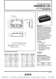 CM300E3U-12H datasheet pdf Mitsubishi Electric Corporation