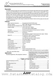 M30218FCFP datasheet pdf Mitsubishi Electric Corporation