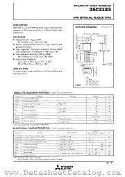 2SC3133 datasheet pdf Mitsubishi Electric Corporation