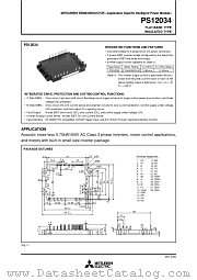 PS12034 datasheet pdf Mitsubishi Electric Corporation
