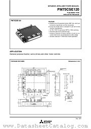 PM75CSE120 datasheet pdf Mitsubishi Electric Corporation