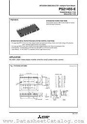 PS21455-E datasheet pdf Mitsubishi Electric Corporation