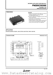 PM200CSE060 datasheet pdf Mitsubishi Electric Corporation