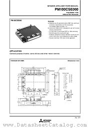 PM100CSE060 datasheet pdf Mitsubishi Electric Corporation