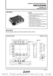 PM75CSD060 datasheet pdf Mitsubishi Electric Corporation