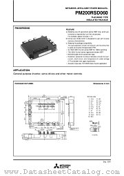 PM200RSD060 datasheet pdf Mitsubishi Electric Corporation