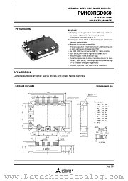 PM100RSD060 datasheet pdf Mitsubishi Electric Corporation