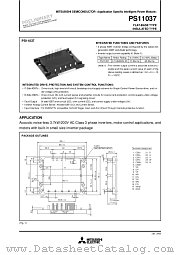 PS11037 datasheet pdf Mitsubishi Electric Corporation