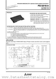 PS12018-A datasheet pdf Mitsubishi Electric Corporation