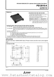 PS12015-A datasheet pdf Mitsubishi Electric Corporation