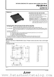 PS12014-A datasheet pdf Mitsubishi Electric Corporation
