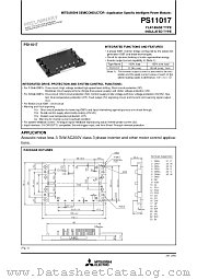 PS11017 datasheet pdf Mitsubishi Electric Corporation