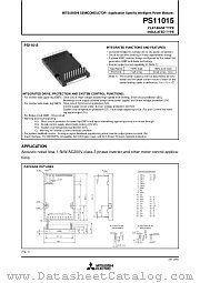 PS11015 datasheet pdf Mitsubishi Electric Corporation