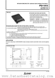 PS11013 datasheet pdf Mitsubishi Electric Corporation