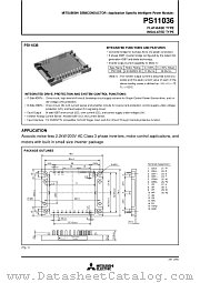 PS11036 datasheet pdf Mitsubishi Electric Corporation