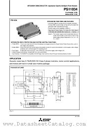 PS11034 datasheet pdf Mitsubishi Electric Corporation