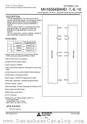 MH16S64BAMD-7 datasheet pdf Mitsubishi Electric Corporation