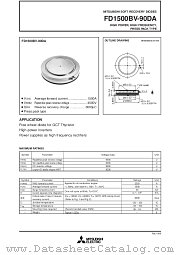 FD1500BV-90DA datasheet pdf Mitsubishi Electric Corporation