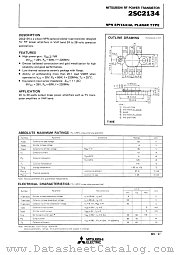 2SC2134 datasheet pdf Mitsubishi Electric Corporation