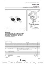 BCR3AM datasheet pdf Mitsubishi Electric Corporation