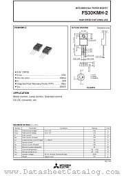 FS30KMH-2 datasheet pdf Mitsubishi Electric Corporation