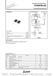 FX30KMJ-06 datasheet pdf Mitsubishi Electric Corporation