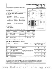 FAO1384 datasheet pdf Mitsubishi Electric Corporation